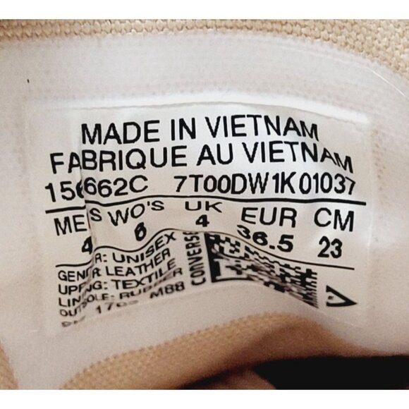 Converse Pink Leather Sneakers - Size 6‎ - Picture 2 of 8